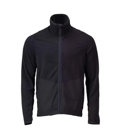 Mens Customised Patterned Fleece Jacket Dark Navy Mascot