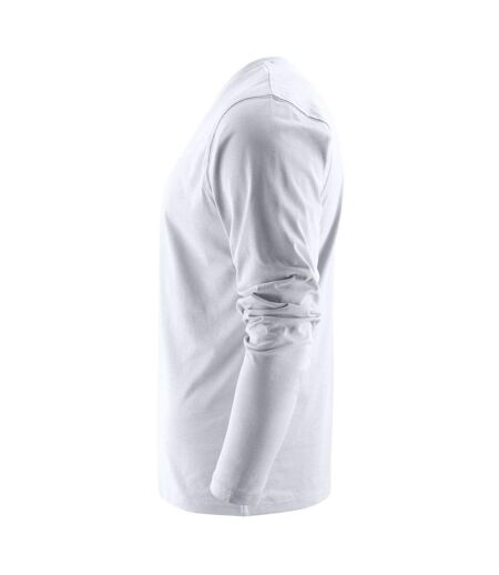 T-shirt Manches Longues Heavy Homme Blanc Printer
