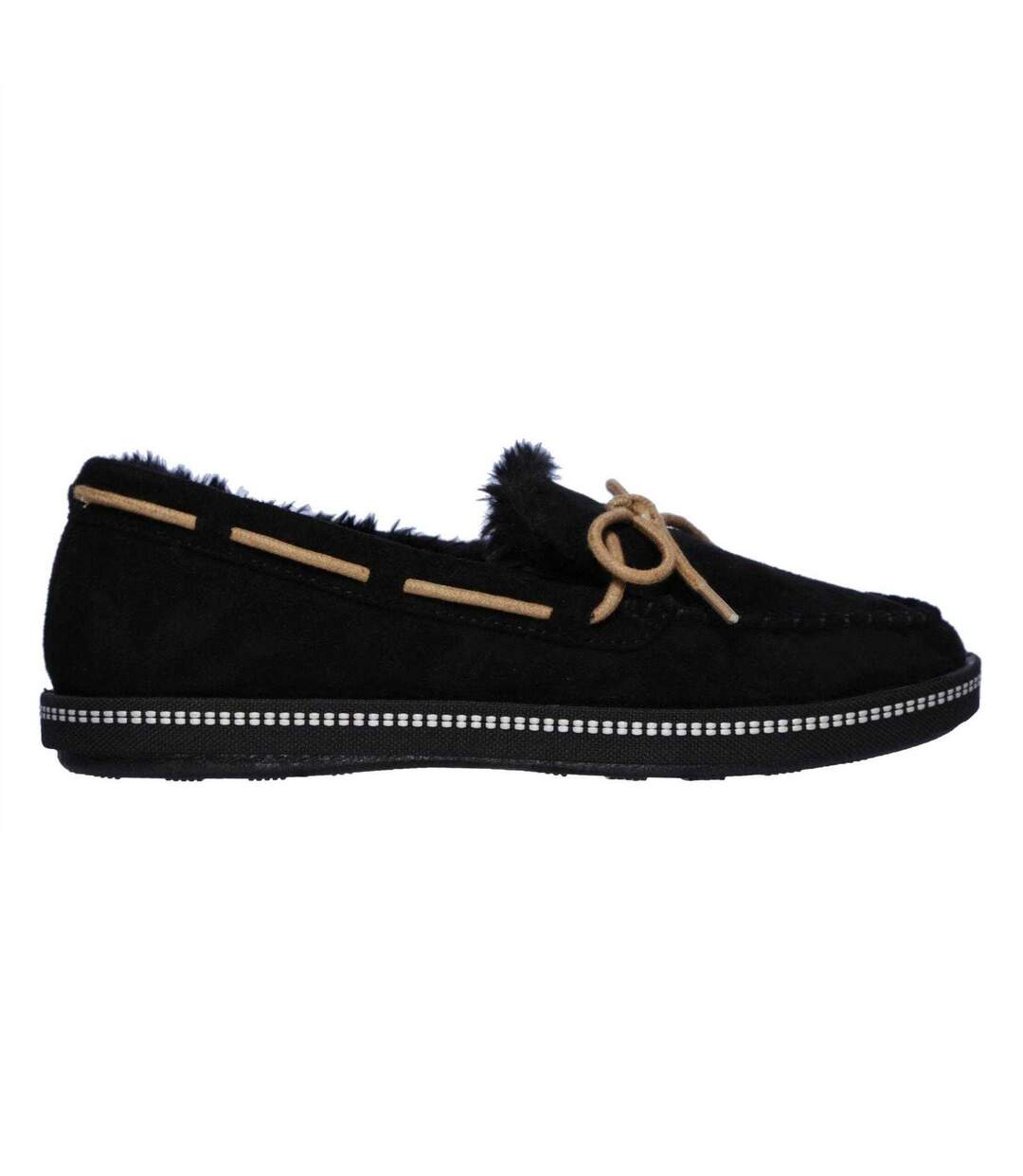 Chaussons Mocassins Cozy Femme Noir Skechers-1