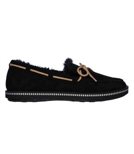 Chaussons Mocassins Cozy Femme Noir Skechers