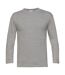 T-shirt manches longues homme - col rond - E190LSL - gris clair