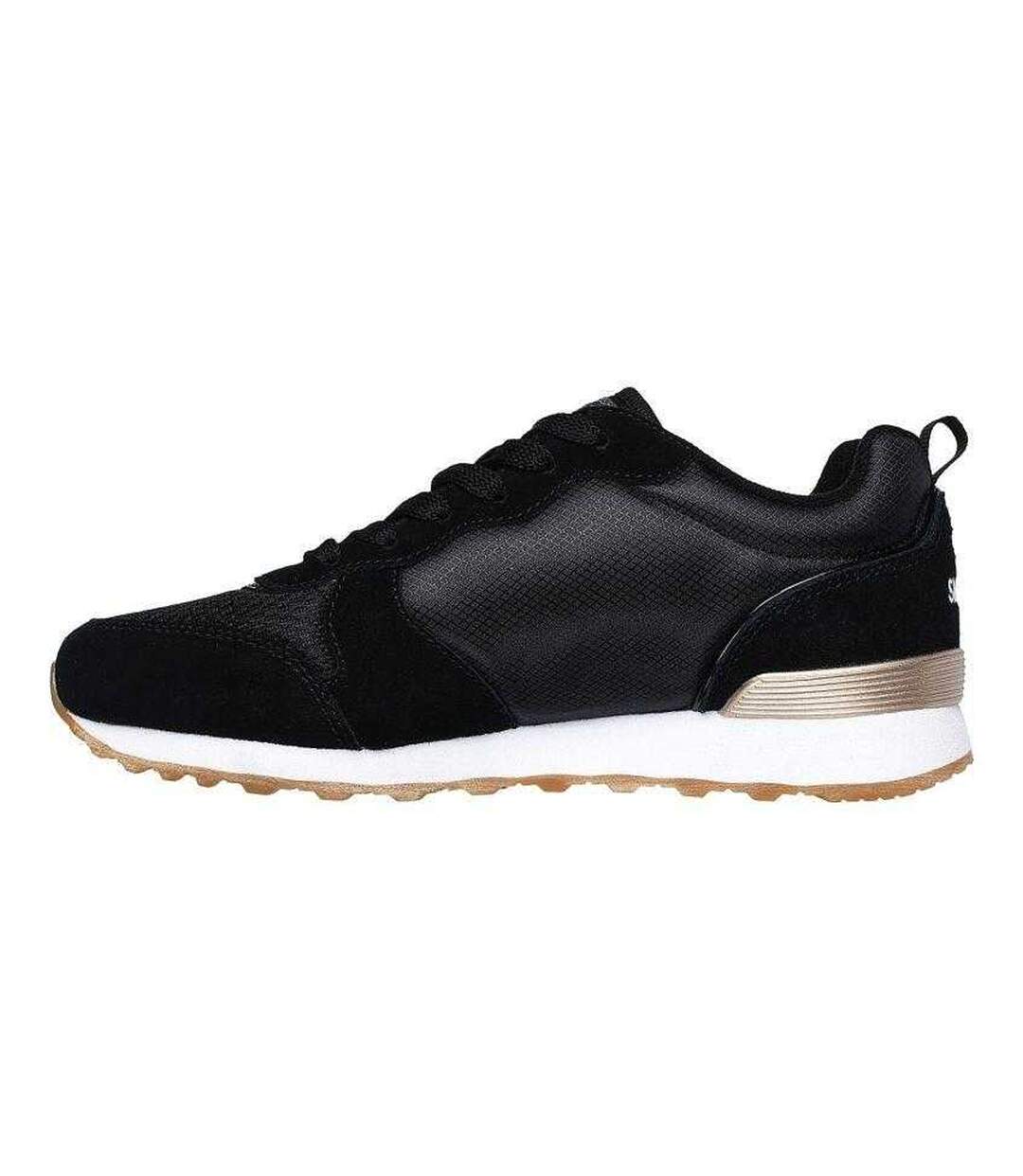 Womens/ladies Og 85 Goldn Gurl Suede Trainers Black Skechers-2