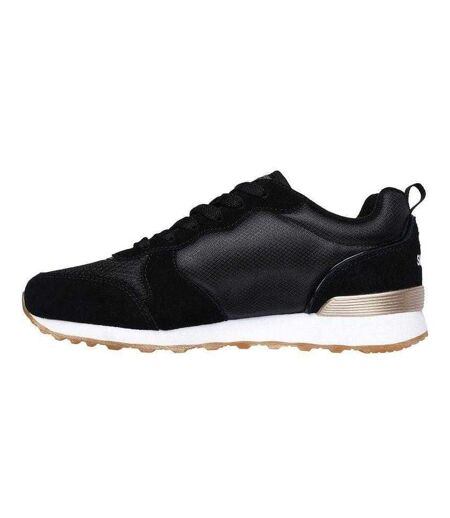 Womens/ladies Og 85 Goldn Gurl Suede Trainers Black Skechers