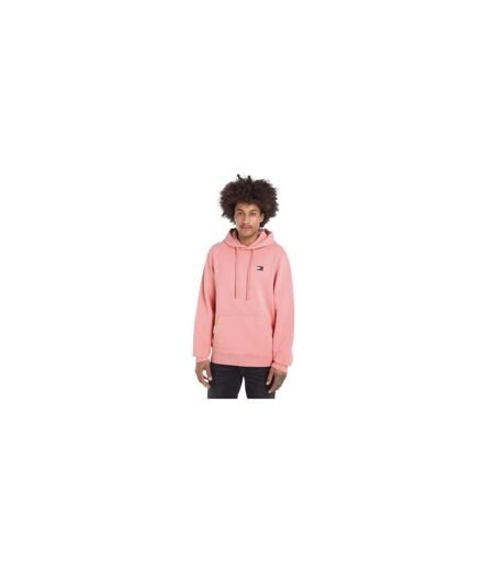 Mens Badge Hoodie Pink Tommy Jeans