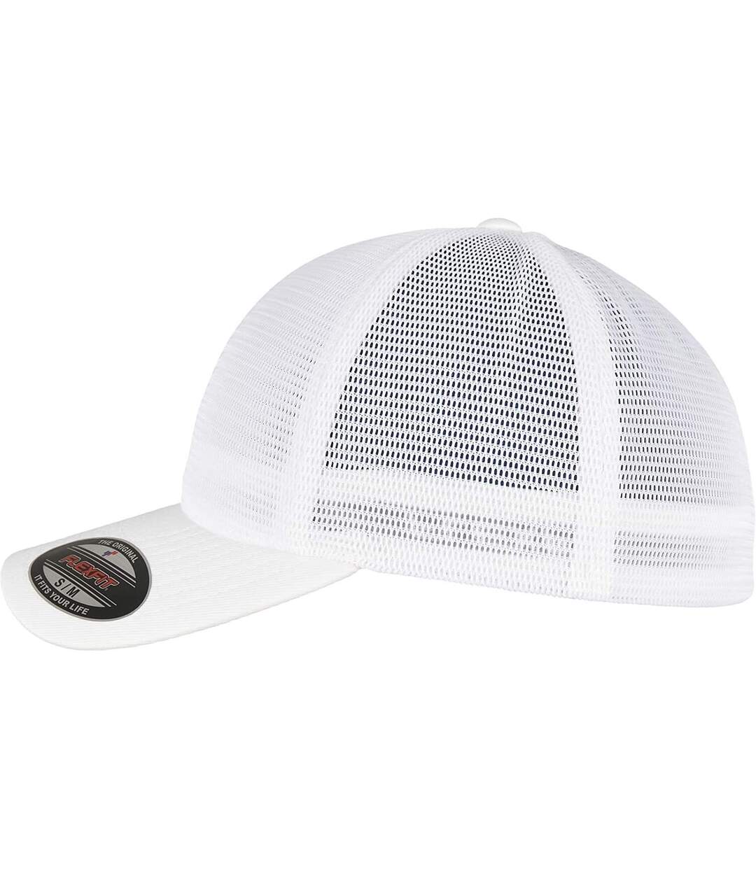 Casquette omnimesh adulte blanc Flexfit-3