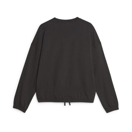 Sweat Noir Femme Puma Downtown Oversized - L