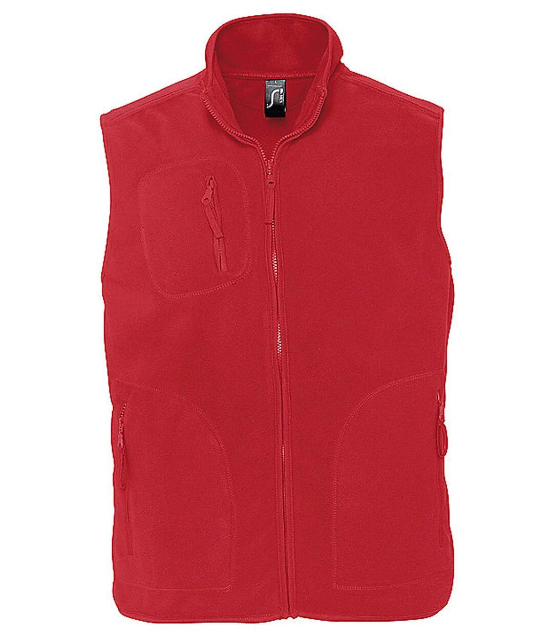 Gilet sans manches bodywarmer polaire unisexe - 51000 - rouge-1