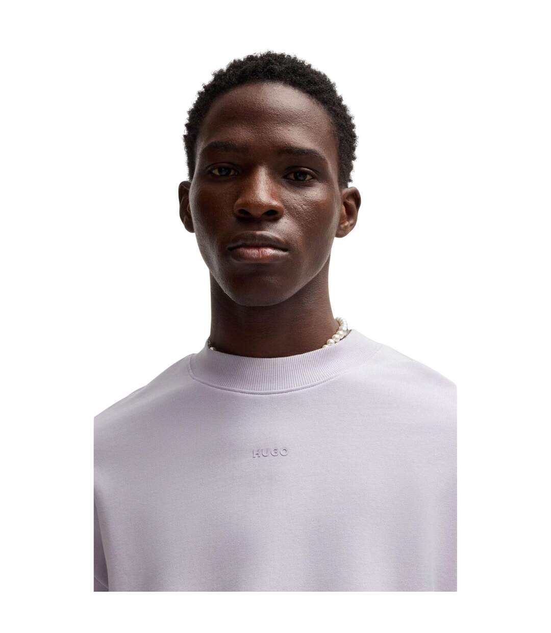Sweat Dapocrew Homme Violet Hugo-4