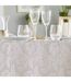 Nappe Jacquard Imprimé Doriane 140x240cm Taupe-3