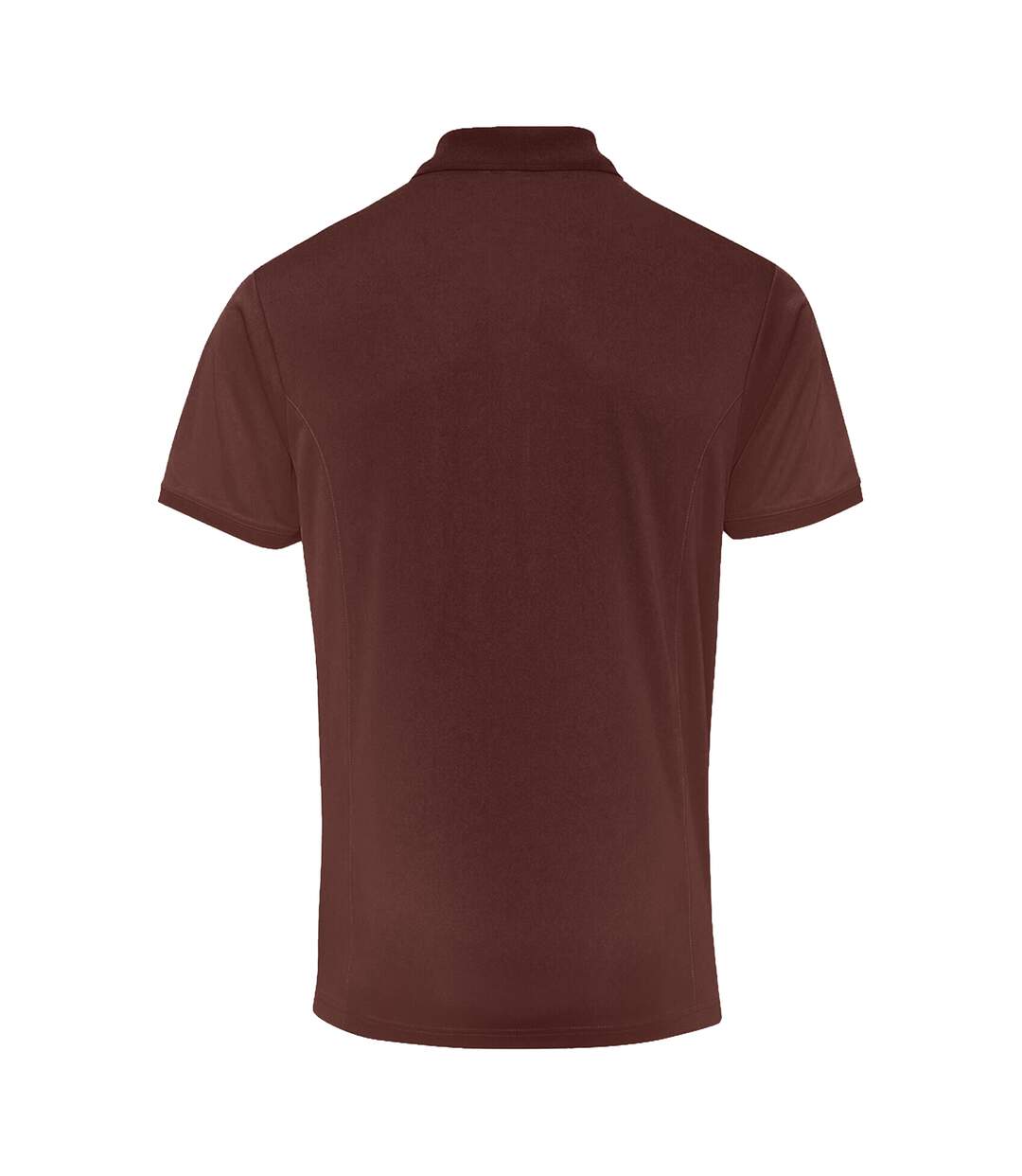Premier Mens Coolchecker Pique Short Sleeve Polo T-Shirt (Brown) - UTRW4401-2