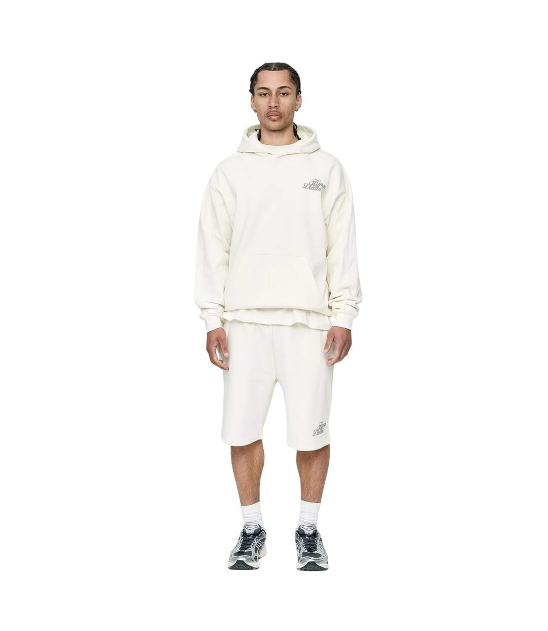 Mens Studio Script Back Print Hoodie Off White Kings Will Dream-1