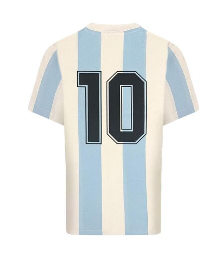 Maillot De Foot Motif/style Argentine Homme Bleu Blanc Score Draw