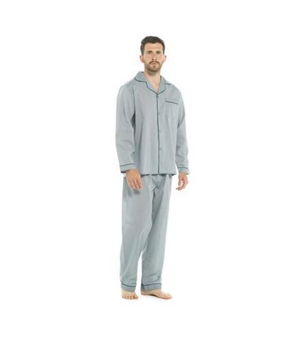 Walter Grange Mens Striped Pajama Set (Blue)