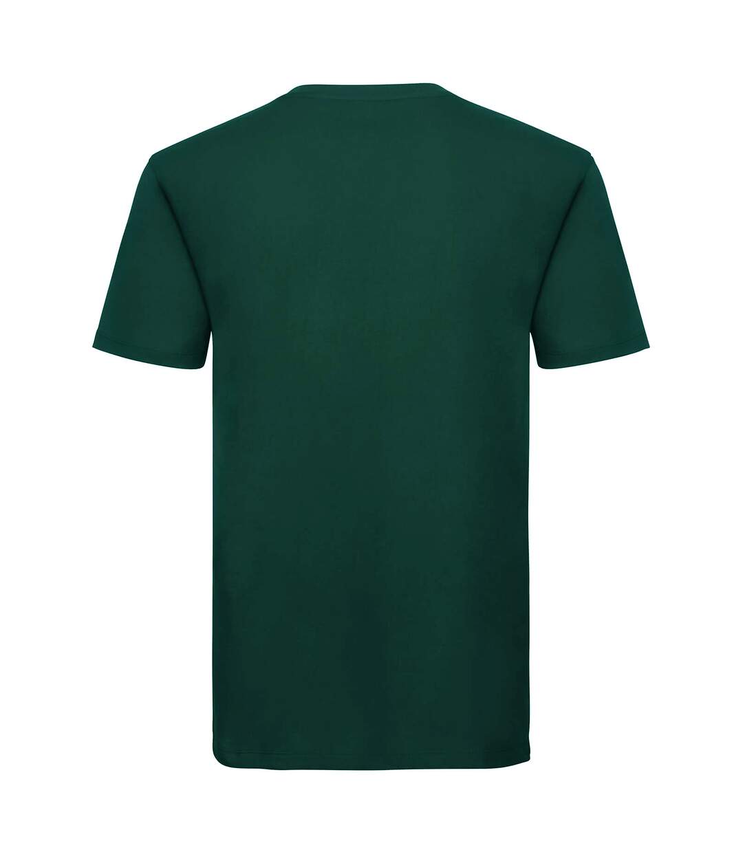 Mens Organic Short-sleeved T-shirt Bottle Green Russell-2