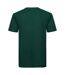 Mens Organic Short-sleeved T-shirt Bottle Green Russell-2