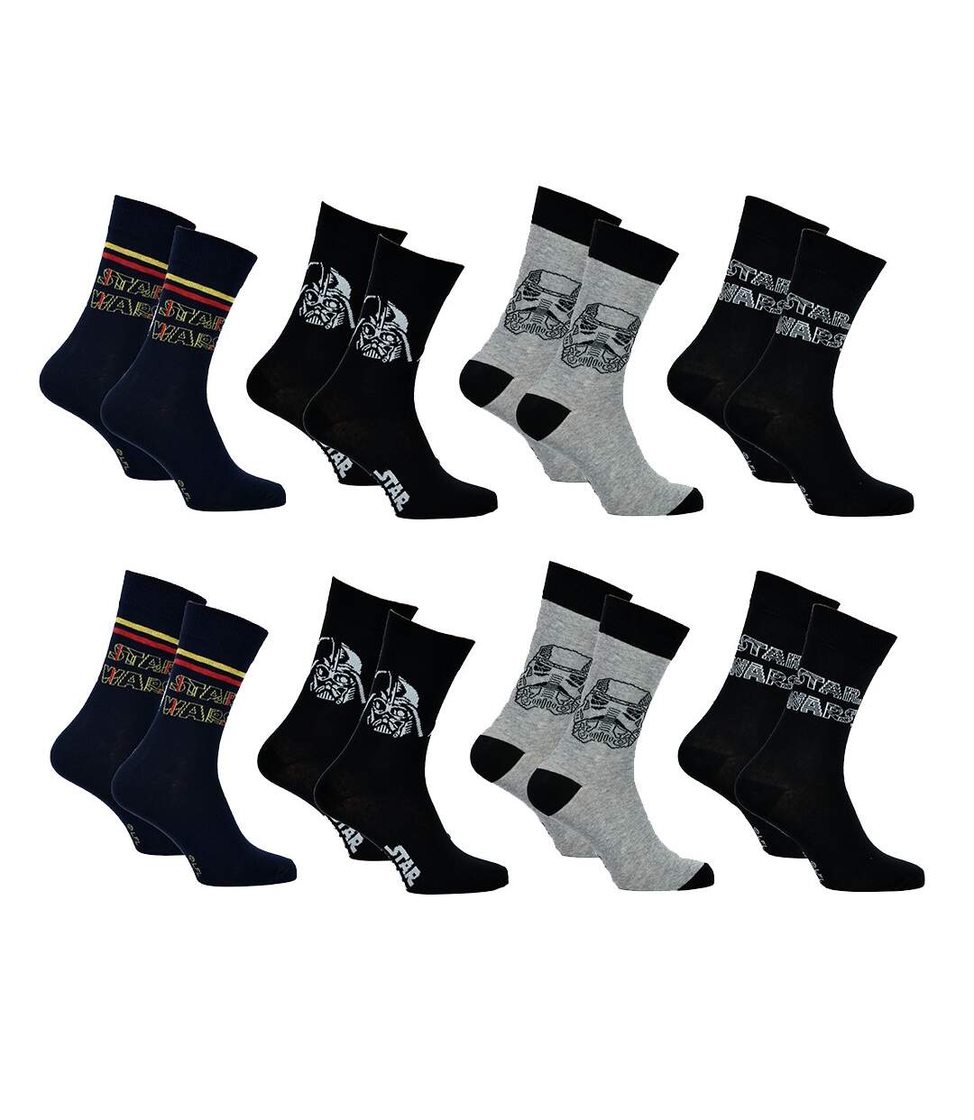 Chaussettes Star Wars Pack de 8 Paires