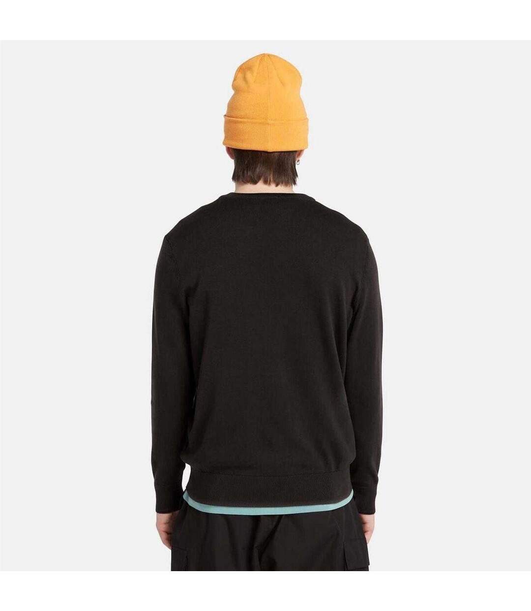 Mens Johns River Cotton Jumper Black Timberland-3