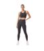 Womens/ladies Core Racerback Sports Bra Charcoal Marl USA Pro-4