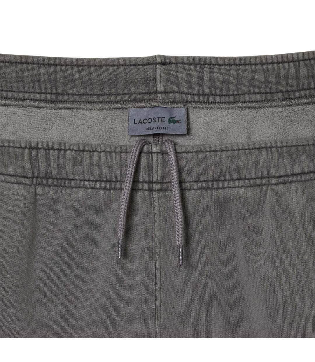 Unisex Adult Cotton Fleece Jogging Bottoms Grey Lacoste-3
