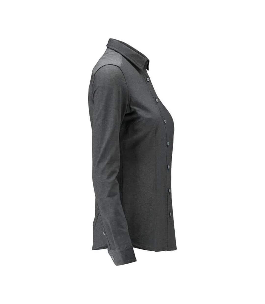Womens/ladies Frontline Shirt Dark Anthracite Light Grey Flecked Mascot-3