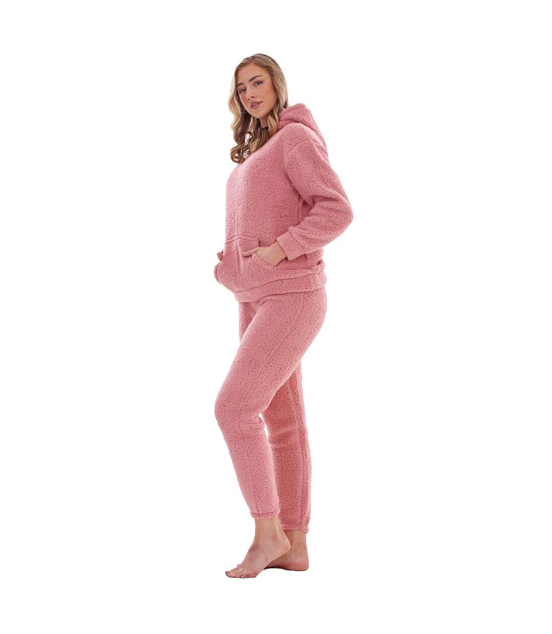 Ensemble De Pyjama Long Femme Rose Keanu-1