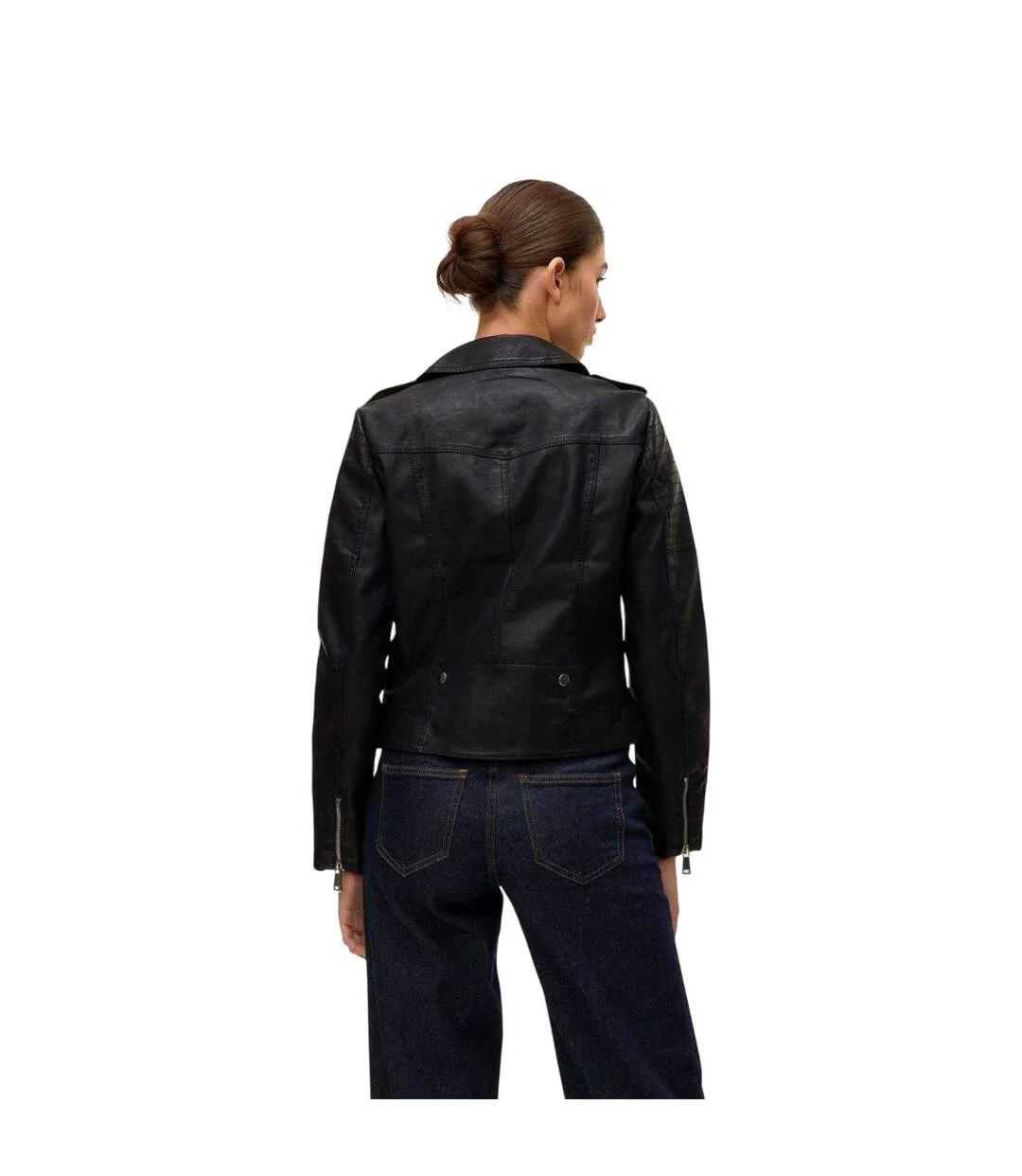 Veste Motard Kerriultra Femme Noir Vero Moda-3