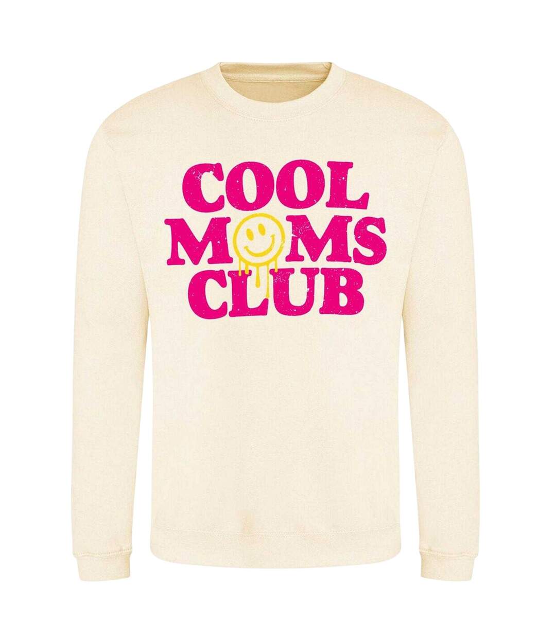 Sweat Cool Moms Club Femme Blanc AWD-1