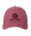 Womens/ladies emily logo organic baseball cap burgundy Animal