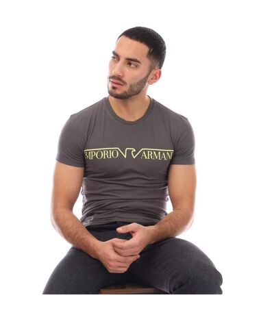 Mens Crew Neck T-shirt Grey Emporio Armani