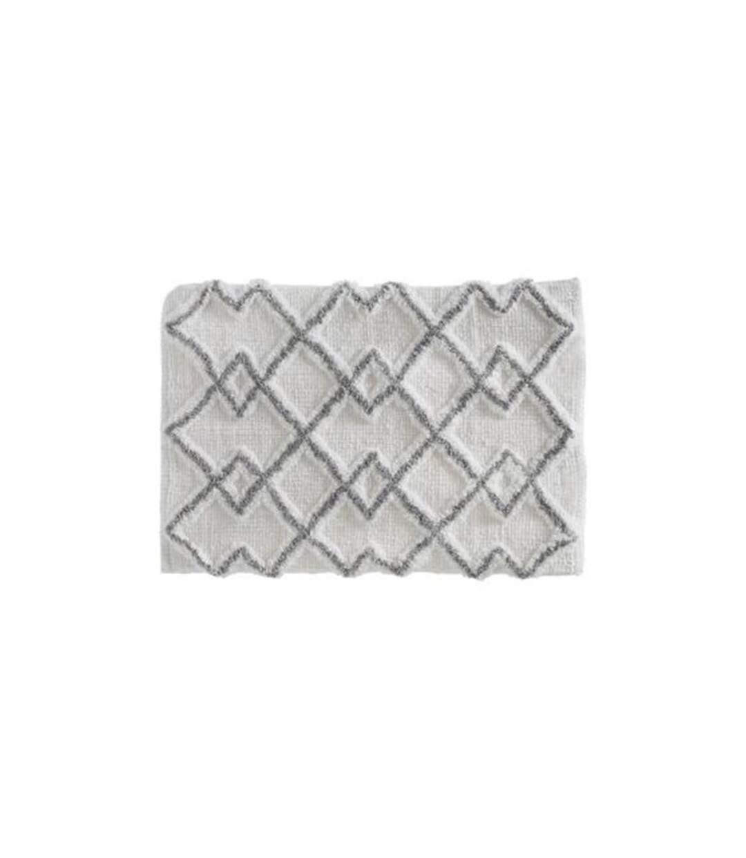 Tapis Salle de Bain Ethnique 50x75cm Gris-1