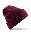 Beechfield Heritage Adults Unisex Premium Plain Winter Beanie Hat (Antique Burgundy) - UTRW2023