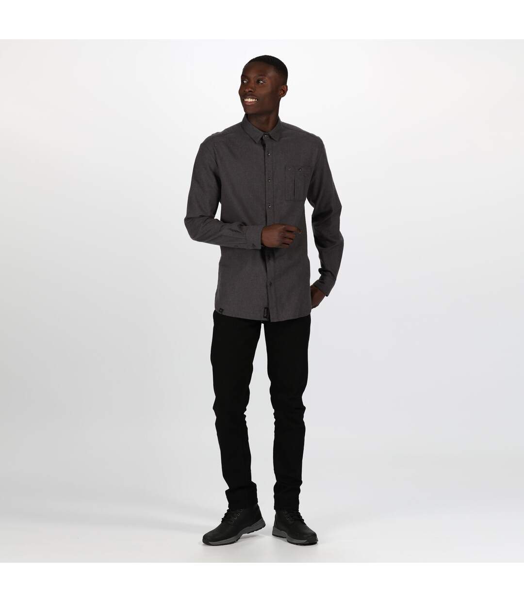 Regatta Mens Durwood Shirt (Seal Grey)