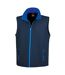 Mens core printable soft shell bodywarmer navy/royal blue Result