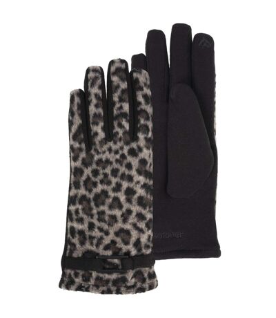 Isotoner Gants femme tactiles, chauds, doublés imitation fourrure, taille unique