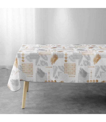 Nappe Imprimée Olenna 150x240cm Jaune & Blanc