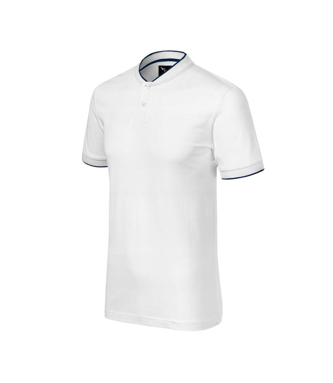 Polo Motif/style Losange Premium Homme Blanc Malfini-3