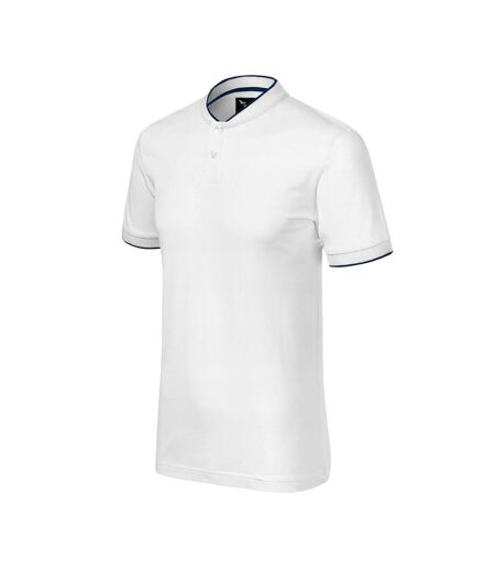Polo Motif/style Losange Premium Homme Blanc Malfini