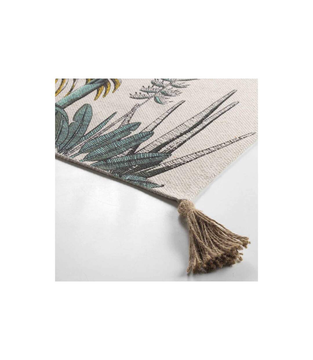 Tapis Déco à Pompons Balinesia 60x90cm Naturel-2
