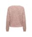Pull rose/écru femme jdy yandi-2