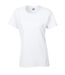 Womens/ladies Heavy Cotton T-shirt White Gildan-1