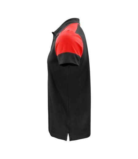 Polo Prime Homme Noir Rouge Printer