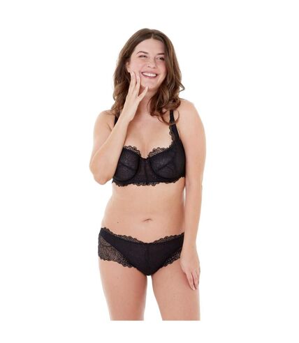 Soutien-gorge grand maintien C, D et E noir Insolente