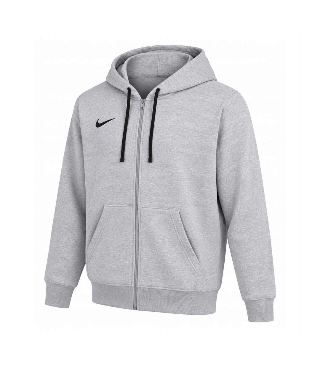 Womens/ladies Park 26 Full Zip Hoodie Light Grey Nike-3