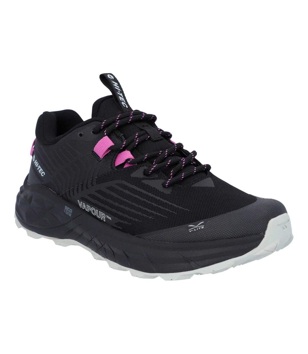 Baskets fuse trail homme noir / gris / rose foncé Hi-Tec-1