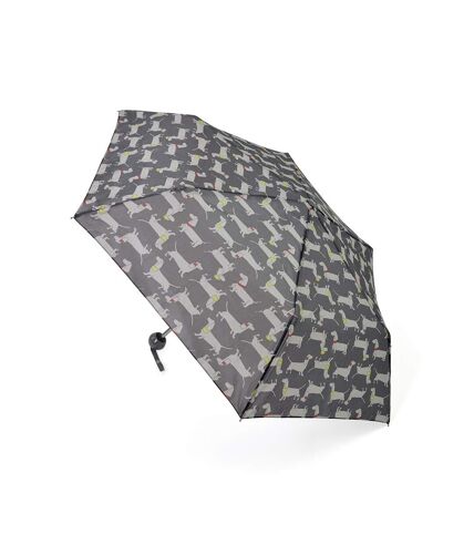 Unisex Adults Sausage Dog Supermini Umbrella (Grey) (One Size) - UTUT495