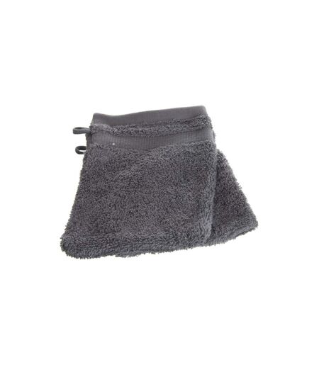 Lot de 2 Gants de Toilette Confort 15x21cm Gris Anthracite