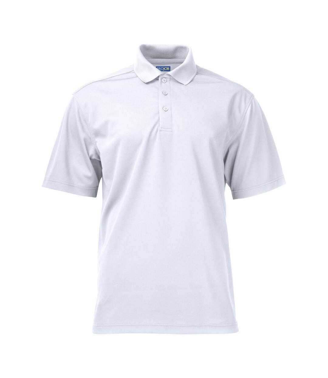 Mens Pique Polo Shirt White Projob-1