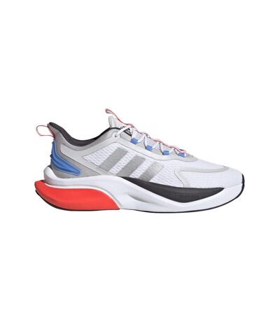 Mens Alphabounce+ Running Trainers White Red Adidas