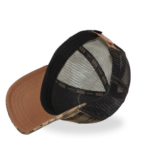Casquette baseball avec filet imprimé carreaux et écusson Carreaux 08 Vondutch