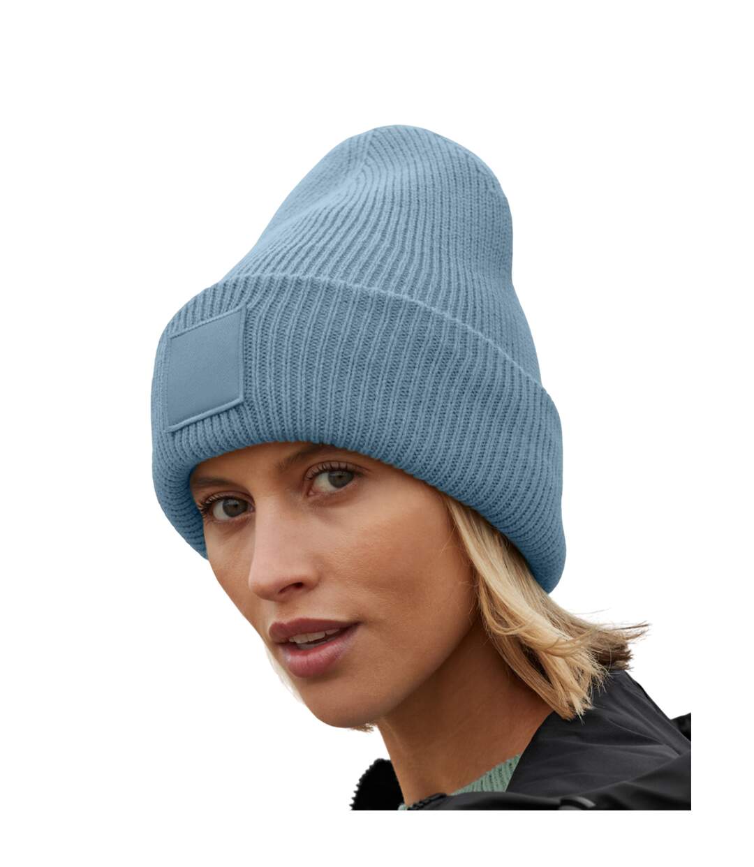Bonnet Motif/style Écusson Tonal Adulte Gris Clair Beechfield-3